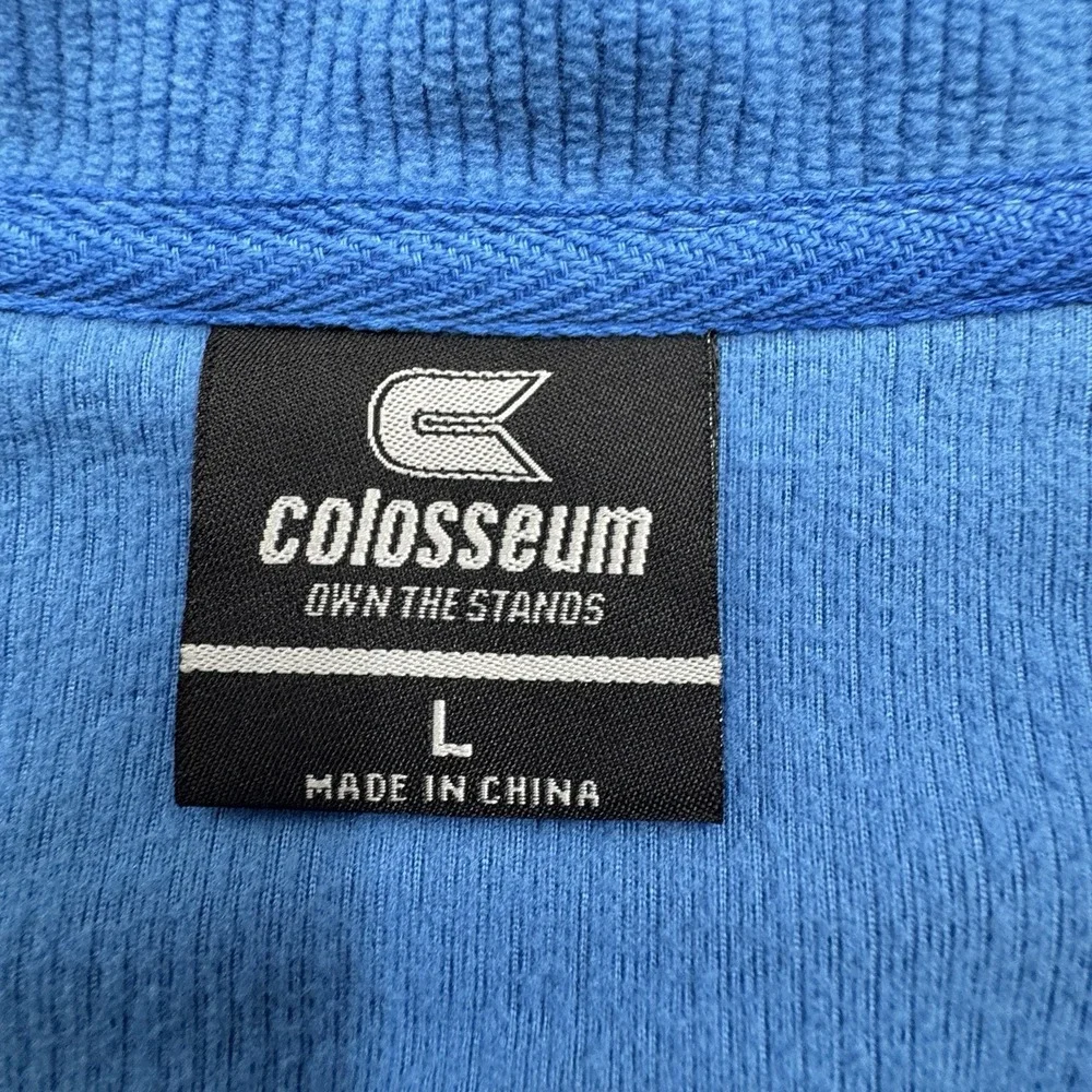 Men's Colosseum UCLA‎ Bruins Blue & Gray Mesa Corded Polar Full Zip Fleece Large